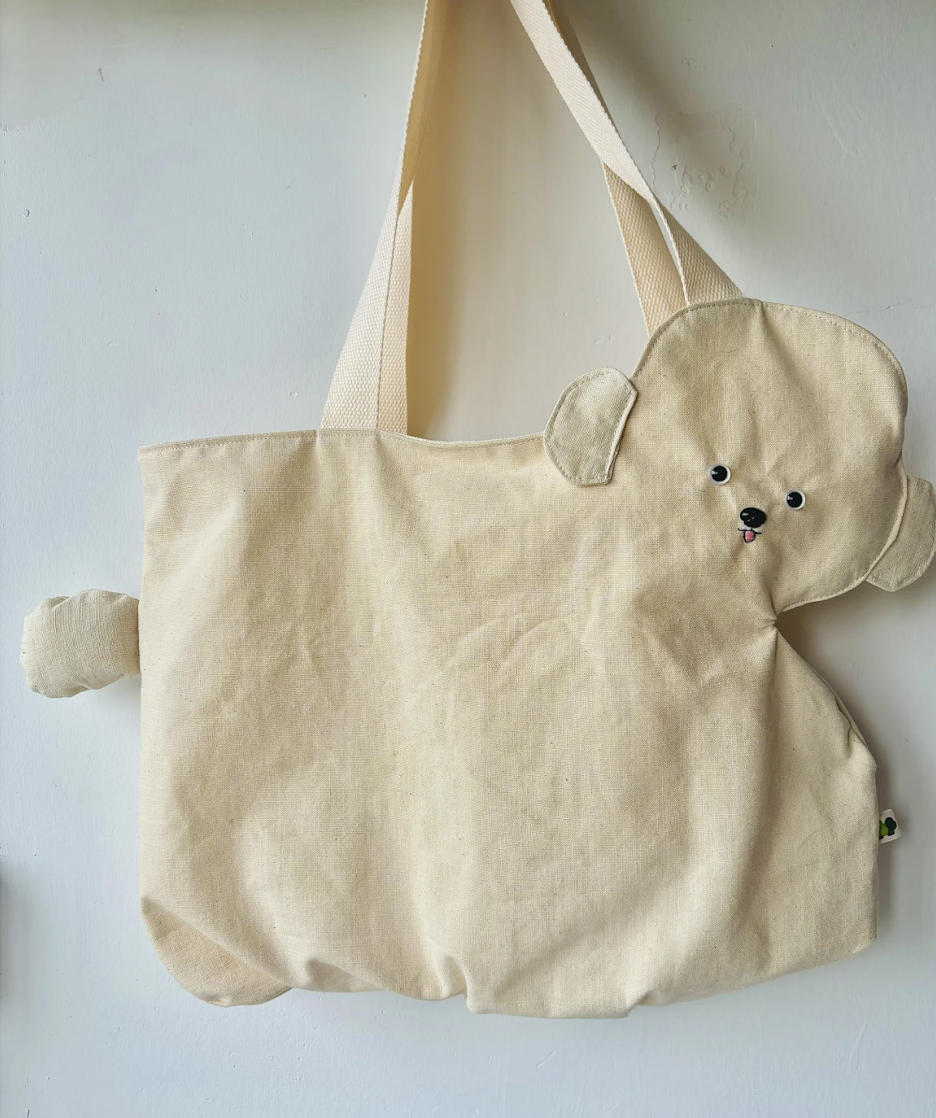 Custom Patchwork Dog Portrait Tote Bag